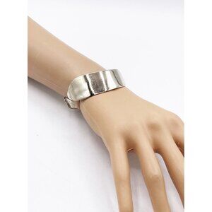 Vintage Carlton Silver Plate Spoon Flatware Bracelet Handmade Artisan Cuff Retro